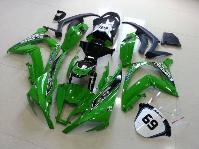 2011-2015 Green Glossy Black Elf Henleys Vent-Axia 69 Kawasaki ZX10R Motorcycle Fairings Canada
