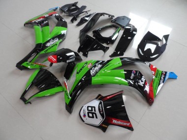 2011-2015 Green Red Glossy Black KIPS Motocard Elf 66 Kawasaki ZX10R Motorcycle Fairings Canada