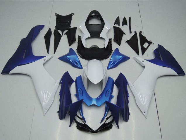 2011-2024 White Light Blue Suzuki GSXR 600/750 Motorcycle Fairings Canada