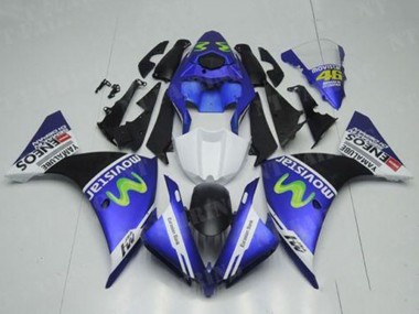 2012-2014 Blue White Black Green MoviStar Yamalube ENEOS Yamaha YZF R1 Motorcycle Fairings Canada