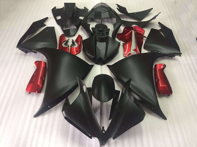 2012-2014 Matte Black Glossy Red Yamaha YZF R1 Motorcycle Fairings Canada