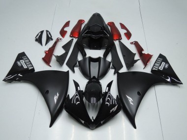 2012-2014 Glossy Black Matte Black Red Yamaha YZF R1 Motorcycle Fairings Canada