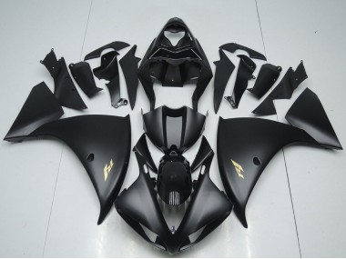 2012-2014 Glossy Black Matte Black Gold Decals Yamaha YZF R1 Motorcycle Fairings Canada