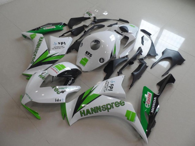 2012-2016 White Green Glossy Black Hannspree Honda CBR1000RR Motorcycle Fairings Canada