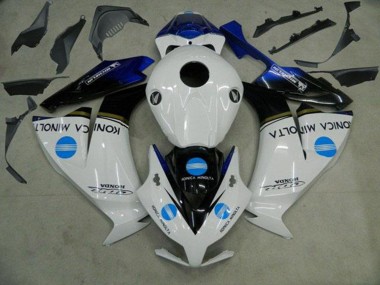 2012-2016 White Blue Glossy Black Konica Minolta Honda CBR1000RR Motorcycle Fairings Canada