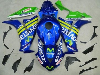 2012-2016 Blue Yellow Green MoviStar Castrol Honda CBR1000RR Motorcycle Fairings Canada