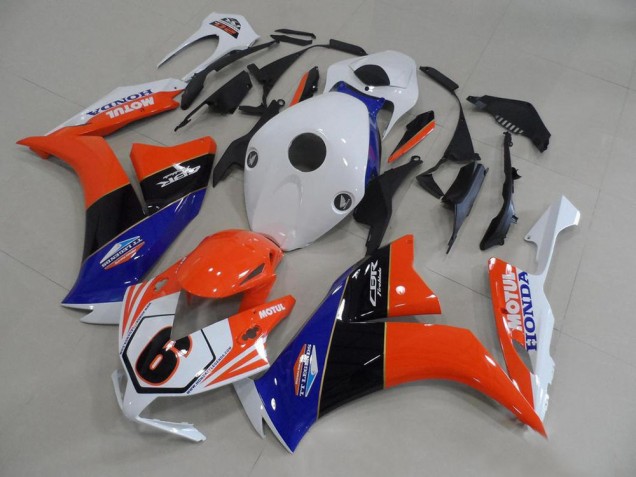 2012-2016 White Blue Orange Glossy Black TT Legends 6 Honda CBR1000RR Motorcycle Fairings Canada