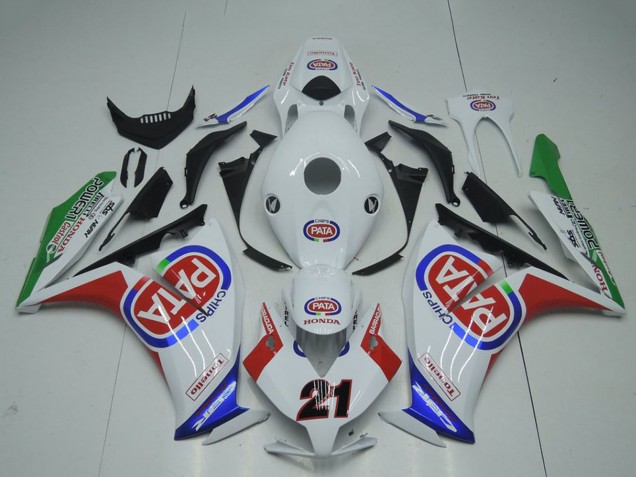 2012-2016 White Red Blue Green Pata 21 Honda CBR1000RR Motorcycle Fairings Canada