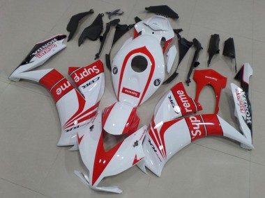 2012-2016 White Red Black Supreme Honda CBR1000RR Motorcycle Fairings Canada
