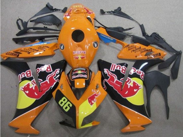 2012-2016 Orange Yellow Glossy Black Red Bull 86 Honda CBR1000RR Motorcycle Fairings Canada
