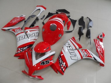2012-2016 White Red Liverpool 45 Honda CBR1000RR Motorcycle Fairings Canada