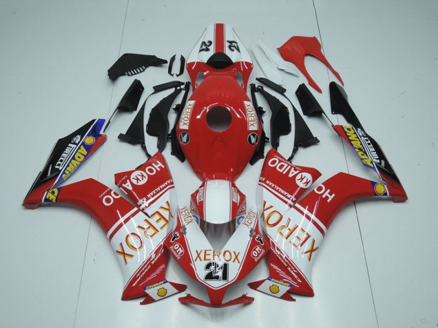 2012-2016 White Red Glossy Black Xerox 21 Honda CBR1000RR Motorcycle Fairings Canada