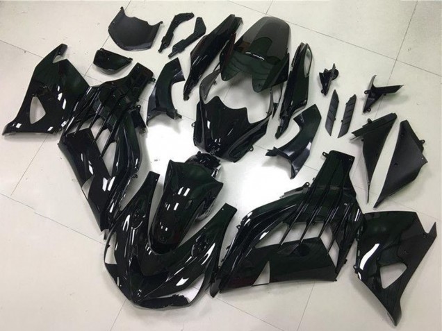 2012-2024 Glossy Black Kawasaki ZX14R ZZR1400 Motorcycle Fairings Canada