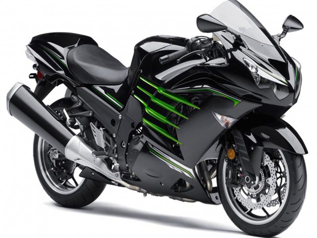 2012-2024 Glossy Black Matte Black Green Kawasaki ZX14R ZZR1400 Motorcycle Fairings Canada