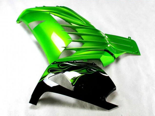 2012-2024 Green Glossy Black Kawasaki ZX14R ZZR1400 Motorcycle Fairing Canada