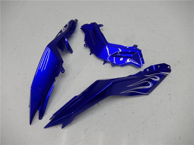 2013-2024 Blue Black White Flame Kawasaki Ninja 300 EX300R Motorcycle Fairings Canada