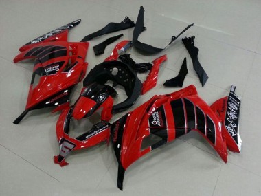2013-2018 Red Black Air Force Kawasaki ZX300R Motorcycle Fairings Canada