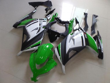 2013-2018 White Green Matte Black Kawasaki ZX300R Motorcycle Fairings Canada
