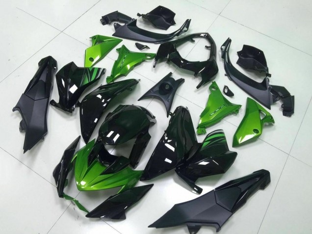 2013-2018 Green Glossy Black Kawasaki Z800 Motorcycle Fairing Canada