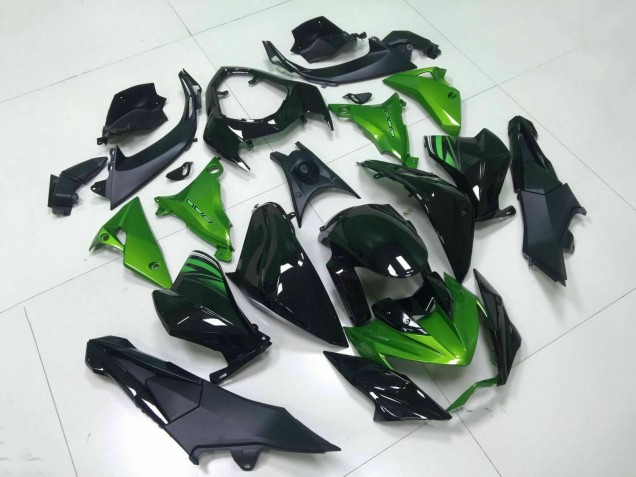 2013-2018 Green Glossy Black Kawasaki Z800 Motorcycle Fairing Canada