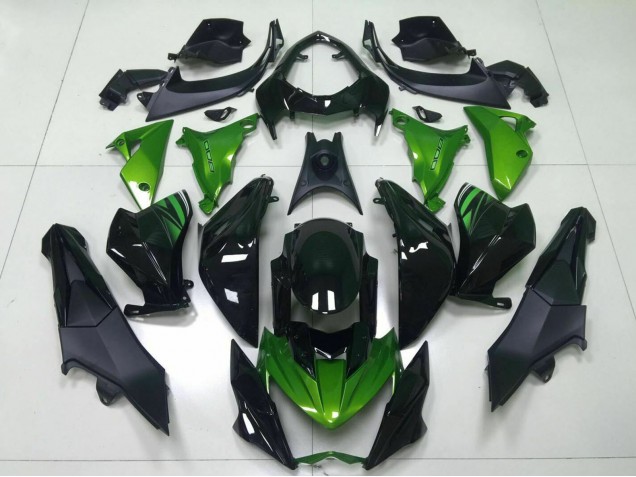 2013-2018 Green Glossy Black Kawasaki Z800 Motorcycle Fairing Canada