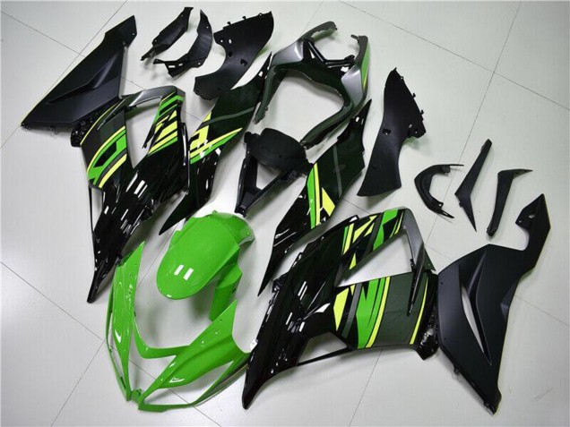 2013-2018 Green Yellow Glossy Black Matte Black Kawasaki ZX6R Motorcycle Fairings Canada