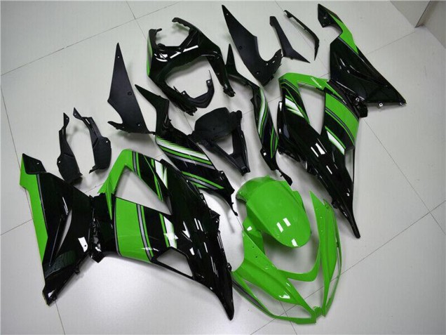 2013-2018 Green Glossy Black Kawasaki ZX6R Bike Fairings Canada
