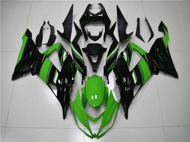 2013-2018 Green Glossy Black Kawasaki ZX6R Bike Fairings Canada