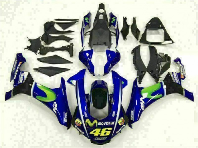2015-2019 Blue Silver Black Green MoviStar Yamaha YZF R1 Motorcycle Fairings Canada