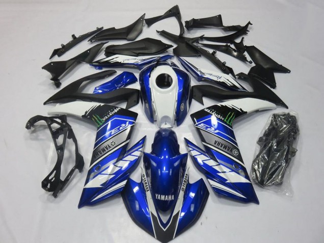 2015-2018 Blue White Black Green Monster Yamaha YZF R3 Motorcycle Fairings Canada