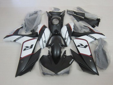 2015-2018 White Matte Black Yamaha YZF R3 Motorcycle Fairings Canada