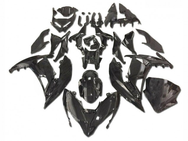 2017-2019 Glossy Black Kawasaki EX650 Motorcycle Fairings Canada