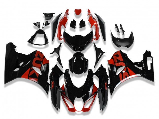 2017-2024 Glossy Black Red Suzuki GSXR 1000 Motorcycle Fairings Canada