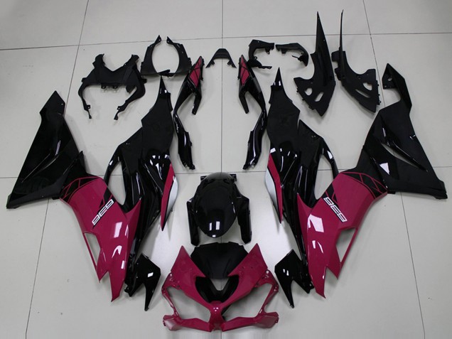2019-2022 Purple Glossy Black Kawasaki ZX6R Motorcycle Fairings Canada