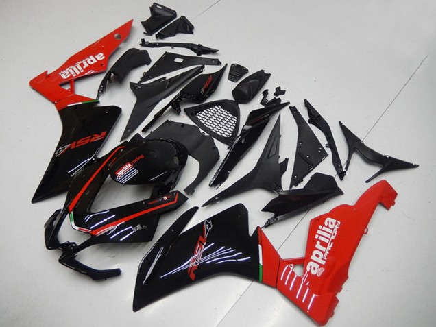 2009-2015 Glossy Black Red Aprilia RSV4 1000 Motorcycle Fairings Canada