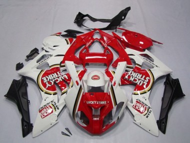2009-2014 White Red Lucky Strike BMW S1000RR Motorcycle Fairings Canada
