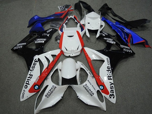 2009-2014 White Red Blue Glossy Black Becker Caabon BMW S1000RR Motorcycle Fairings Canada