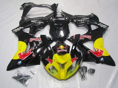 2009-2014 Glossy Black Yellow Red Bull BMW S1000RR Motorcycle Fairings Canada
