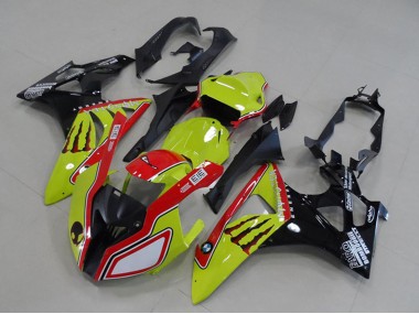 2009-2014 Neon Yellow Red Glossy Black Monster BMW S1000RR Motorcycle Fairings Canada