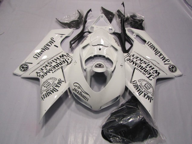 2007-2014 White Jack Daniels Ducati 1098 Motorcycle Fairings Canada