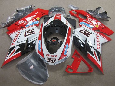 2007-2014 White Red Black Xerox 357 Ducati 1098 Motorcycle Fairings Canada
