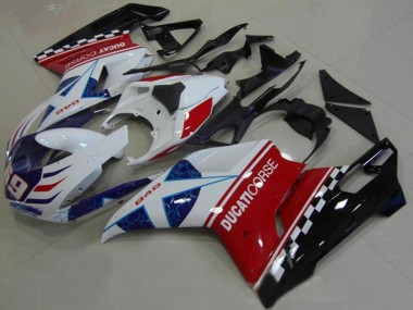 2007-2014 White Red Black Blue Corse 69 Ducati 1098 Motorcycle Fairings Canada