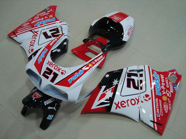 1993-2005 White Red Glossy Black Valsir Xerox 21 Ducati 748 916 996 996S Motorcycle Fairings Canada