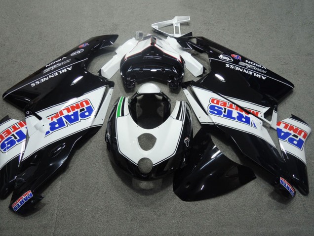 2003-2004 White Glossy Black Parts Unlimited Ducati 749 999 Motorcycle Fairings Canada