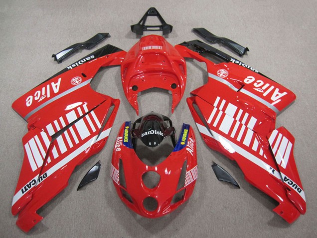 2005-2006 Red White Glossy Black Alice Sandisk Ducati 749 999 Motorcycle Fairings Canada
