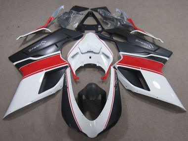 2007-2014 White Red Matte Black Marvic Ducati 848 1098 1198 Motorcycle Fairings Canada