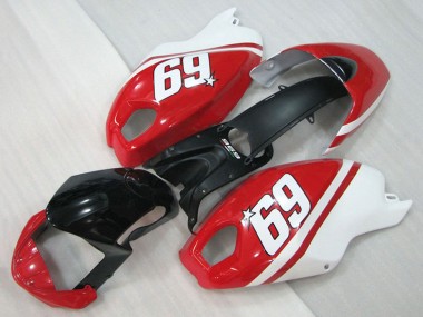 2008-2012 White Red Glossy Black 69 Ducati Monster 696 Motorcycle Fairings Canada