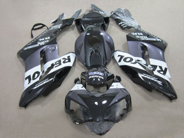 2004-2005 Glossy Black White Grey Repsol Honda CBR1000RR Motorcycle Fairings Canada
