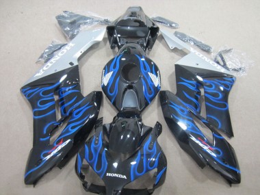 2004-2005 Glossy Black Blue Flame Honda CBR1000RR Motorcycle Fairings Canada