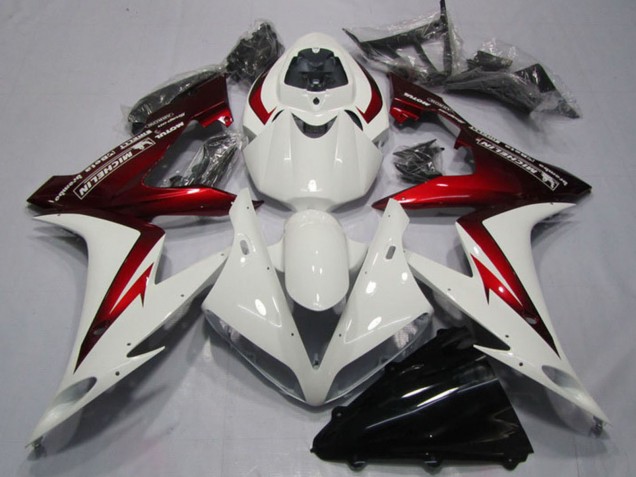 2004-2005 White Red Honda CBR1000RR Motorcycle Fairings Canada